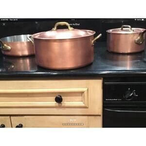 Rare William Sonoma France - Made in France Copper 5 Piece Cookware Set